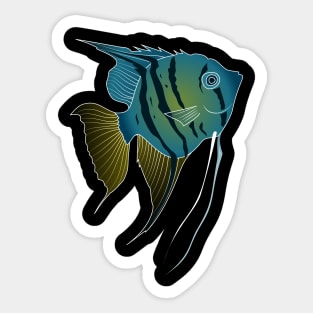 angelfish Sticker